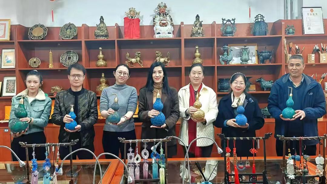 深化产教融合 探访非遗匠心——创新创业中心赴林兰铜艺非遗工坊开展考察调研